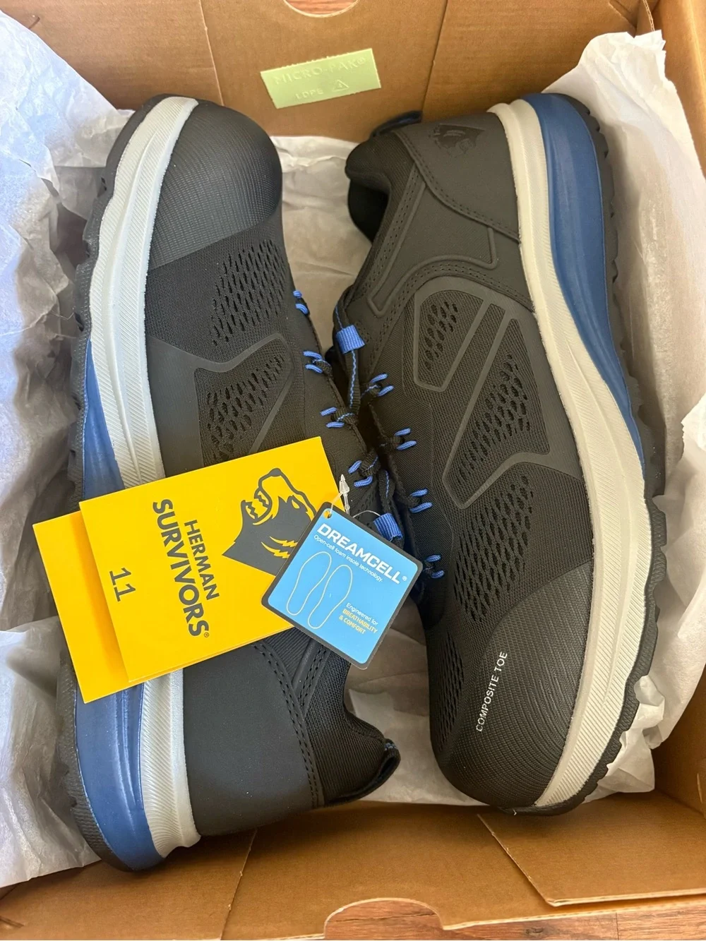 Herman Survivors Cassle Mens Size 11 Composite Toe Sneaker New In Box